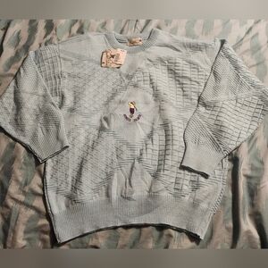 Vintage NWT Arnold‎ Palmer Sweater Golf Graphic Print Men's Size Large